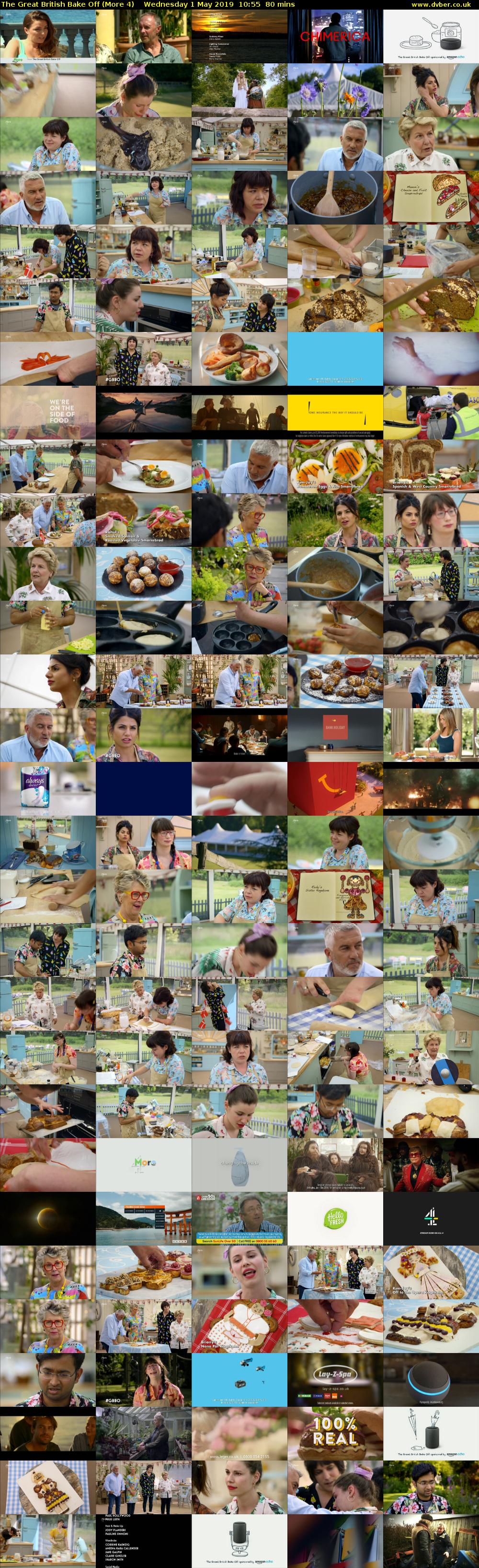 The Great British Bake Off (More 4) Wednesday 1 May 2019 10:55 - 12:15