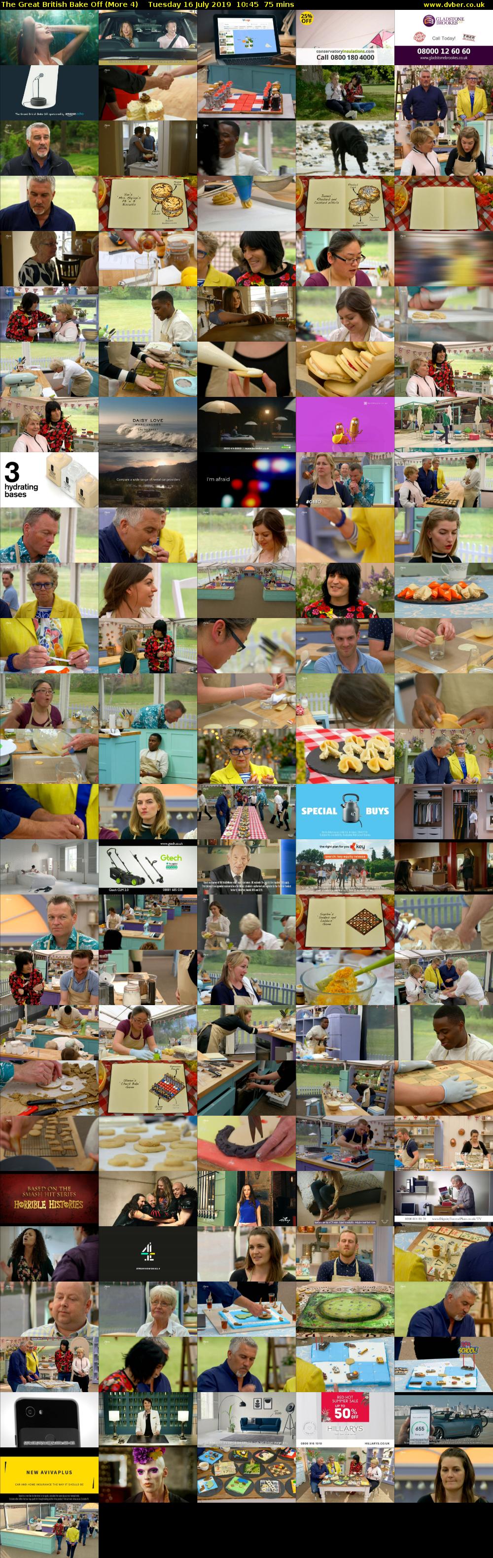 The Great British Bake Off (More 4) Tuesday 16 July 2019 10:45 - 12:00