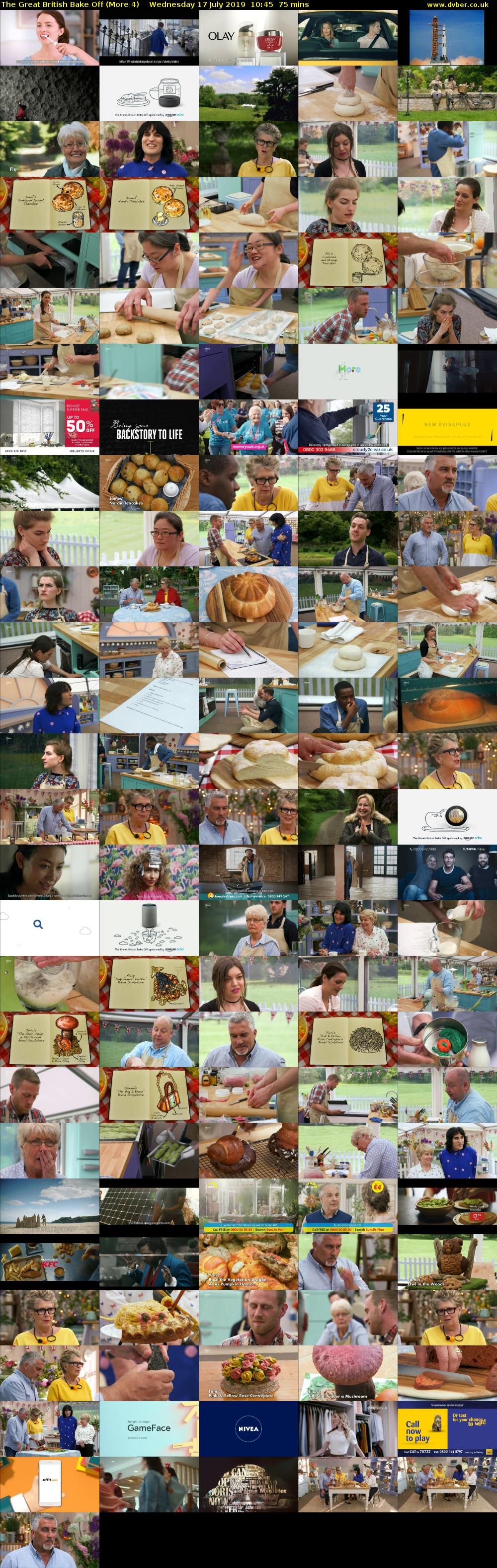 The Great British Bake Off (More 4) Wednesday 17 July 2019 10:45 - 12:00