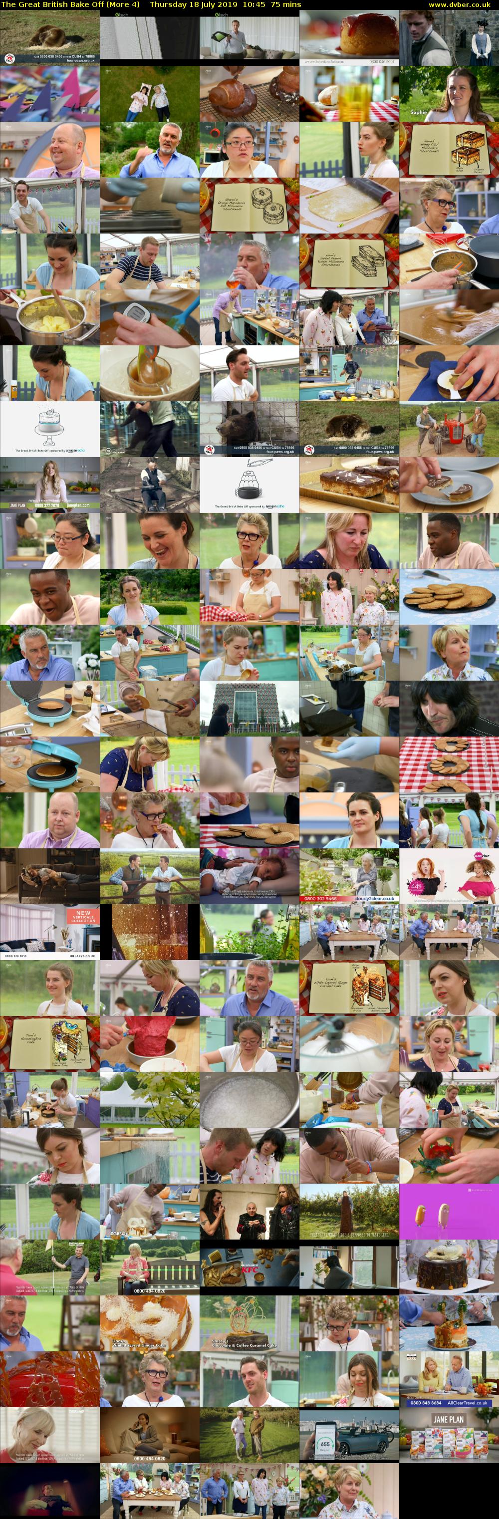 The Great British Bake Off (More 4) Thursday 18 July 2019 10:45 - 12:00