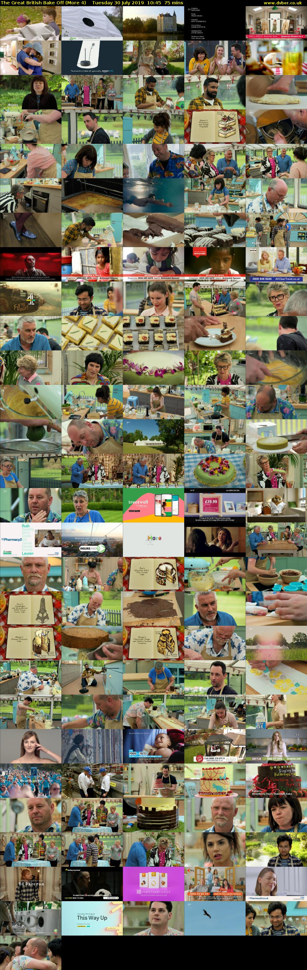The Great British Bake Off (More 4) Tuesday 30 July 2019 10:45 - 12:00