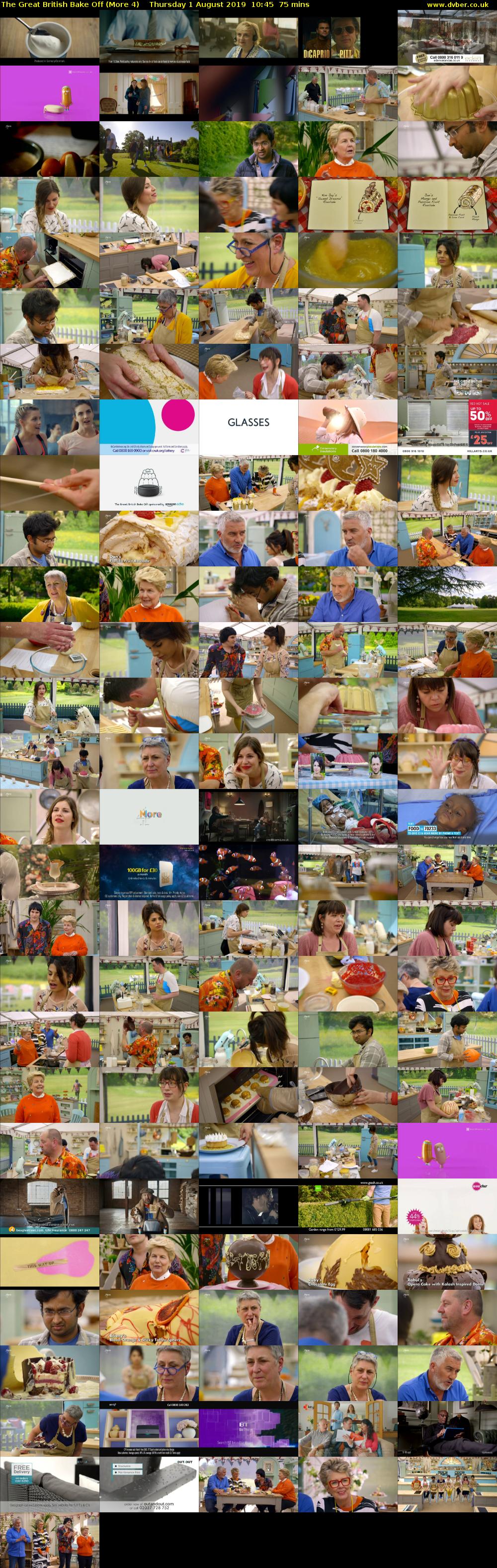 The Great British Bake Off (More 4) Thursday 1 August 2019 10:45 - 12:00