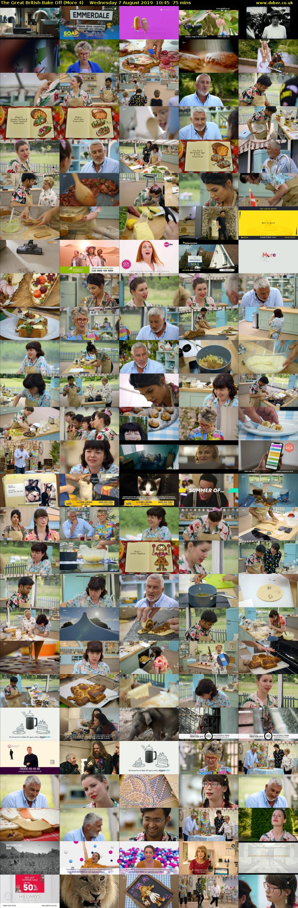 The Great British Bake Off (More 4) Wednesday 7 August 2019 10:45 - 12:00