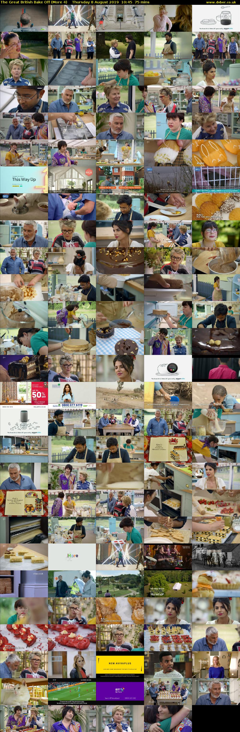 The Great British Bake Off (More 4) Thursday 8 August 2019 10:45 - 12:00