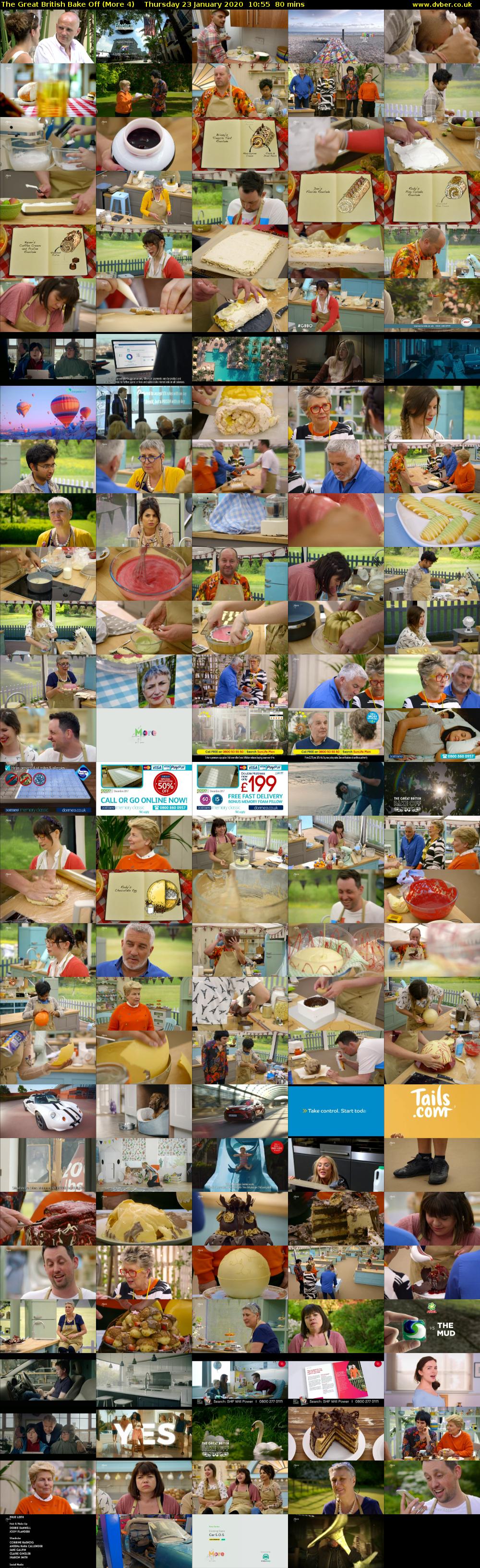 The Great British Bake Off (More 4) Thursday 23 January 2020 10:55 - 12:15