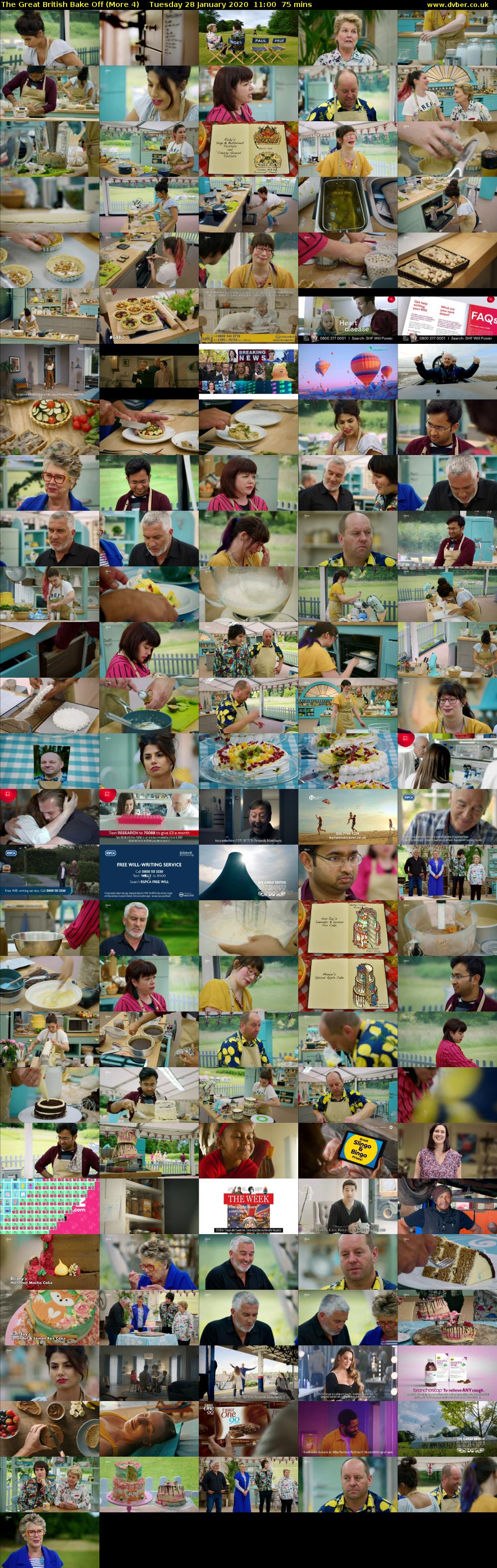 The Great British Bake Off (More 4) Tuesday 28 January 2020 11:00 - 12:15