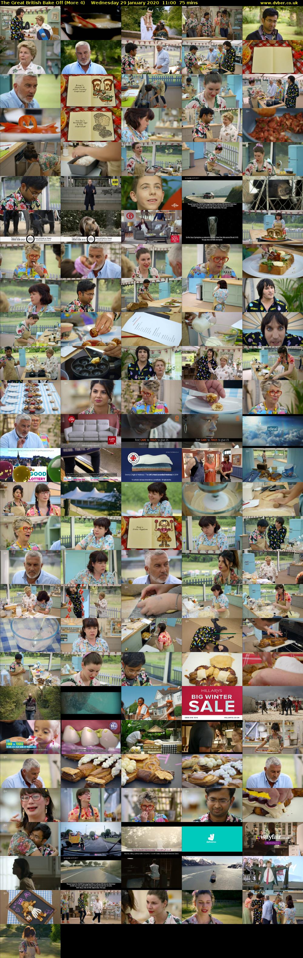 The Great British Bake Off (More 4) Wednesday 29 January 2020 11:00 - 12:15