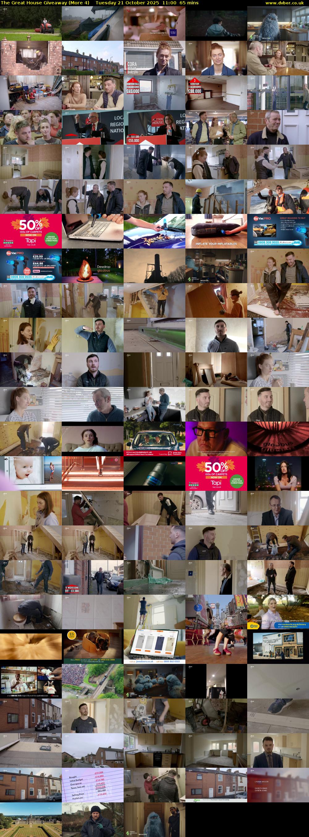 The Great House Giveaway (More 4) Tuesday 21 October 2025 11:00 - 12:05