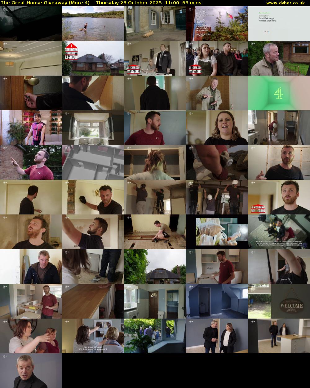 The Great House Giveaway (More 4) Thursday 23 October 2025 11:00 - 12:05