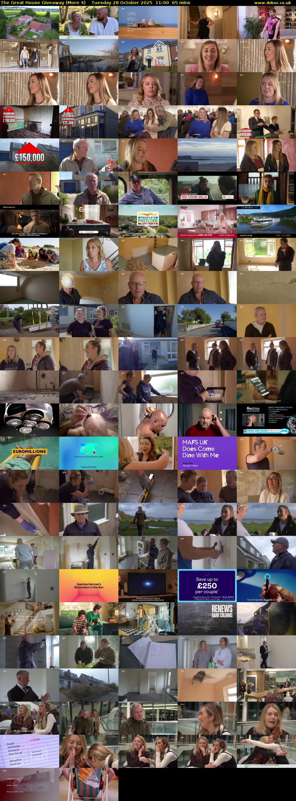 The Great House Giveaway (More 4) Tuesday 28 October 2025 11:00 - 12:05