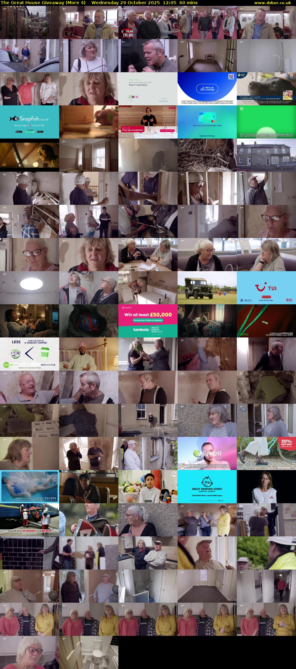 The Great House Giveaway (More 4) Wednesday 29 October 2025 12:05 - 13:05