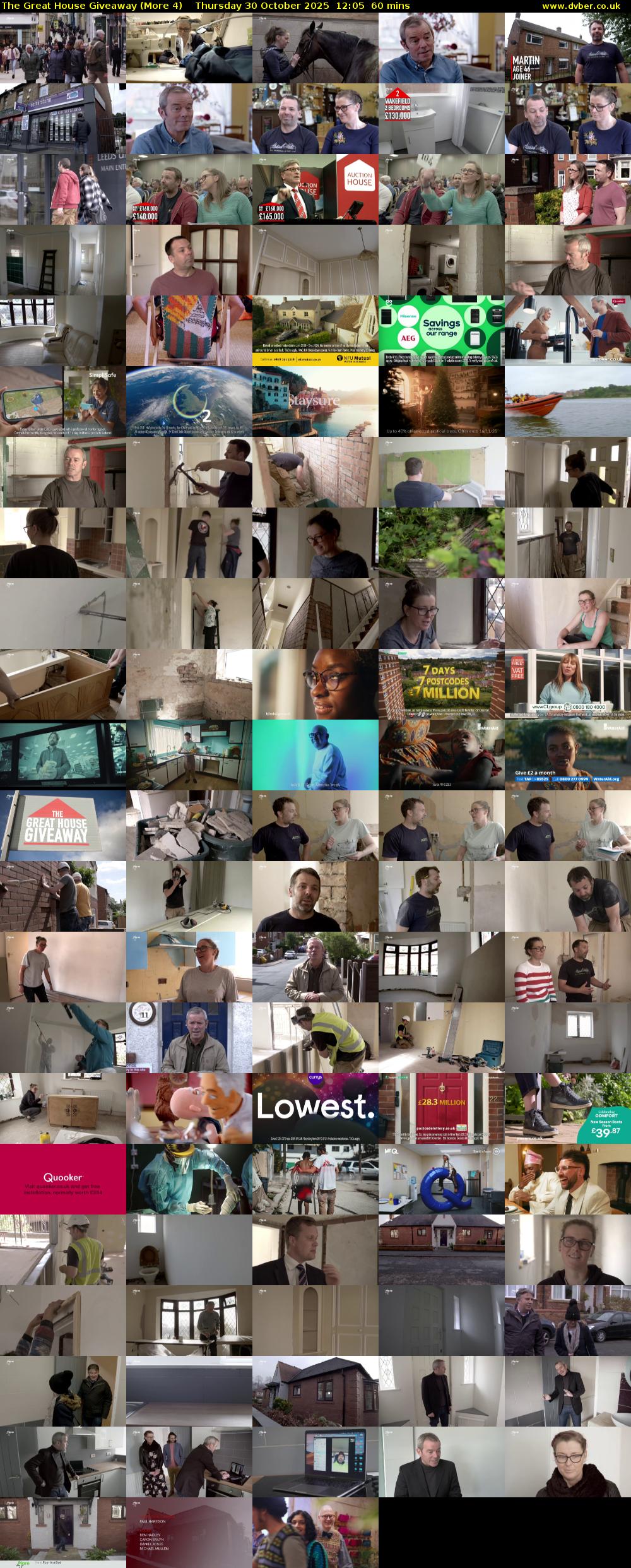 The Great House Giveaway (More 4) Thursday 30 October 2025 12:05 - 13:05