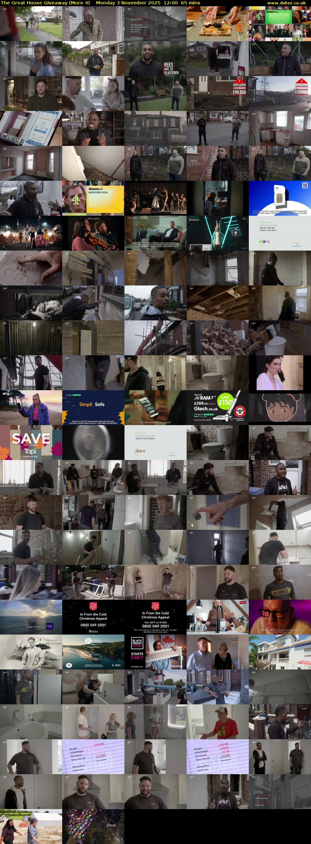 The Great House Giveaway (More 4) Monday 3 November 2025 12:00 - 13:05