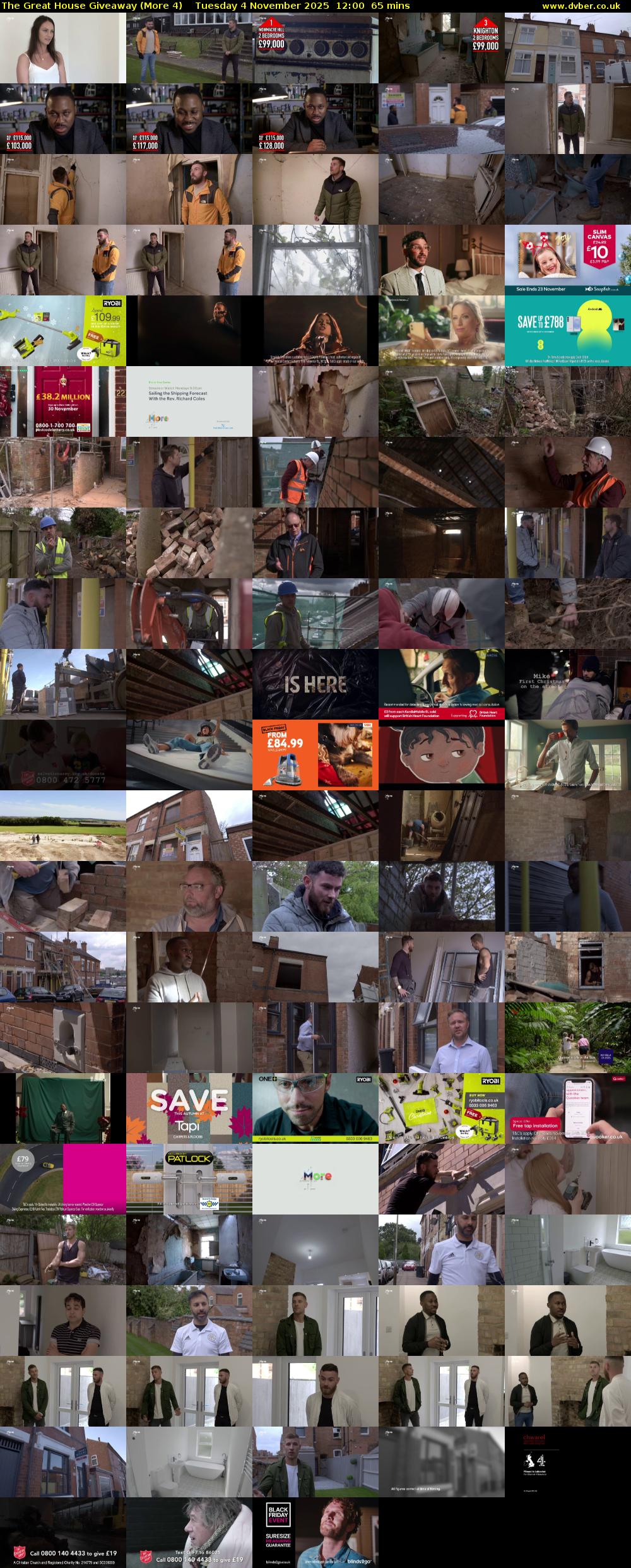 The Great House Giveaway (More 4) Tuesday 4 November 2025 12:00 - 13:05