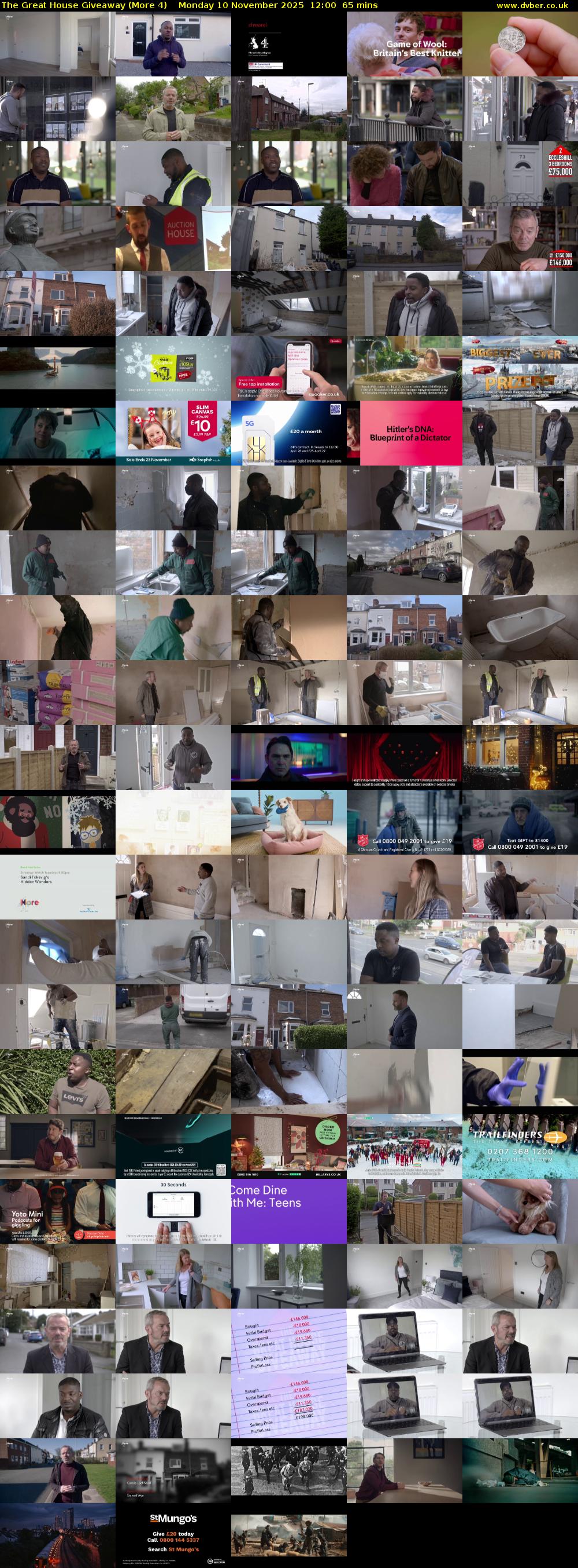 The Great House Giveaway (More 4) Monday 10 November 2025 12:00 - 13:05