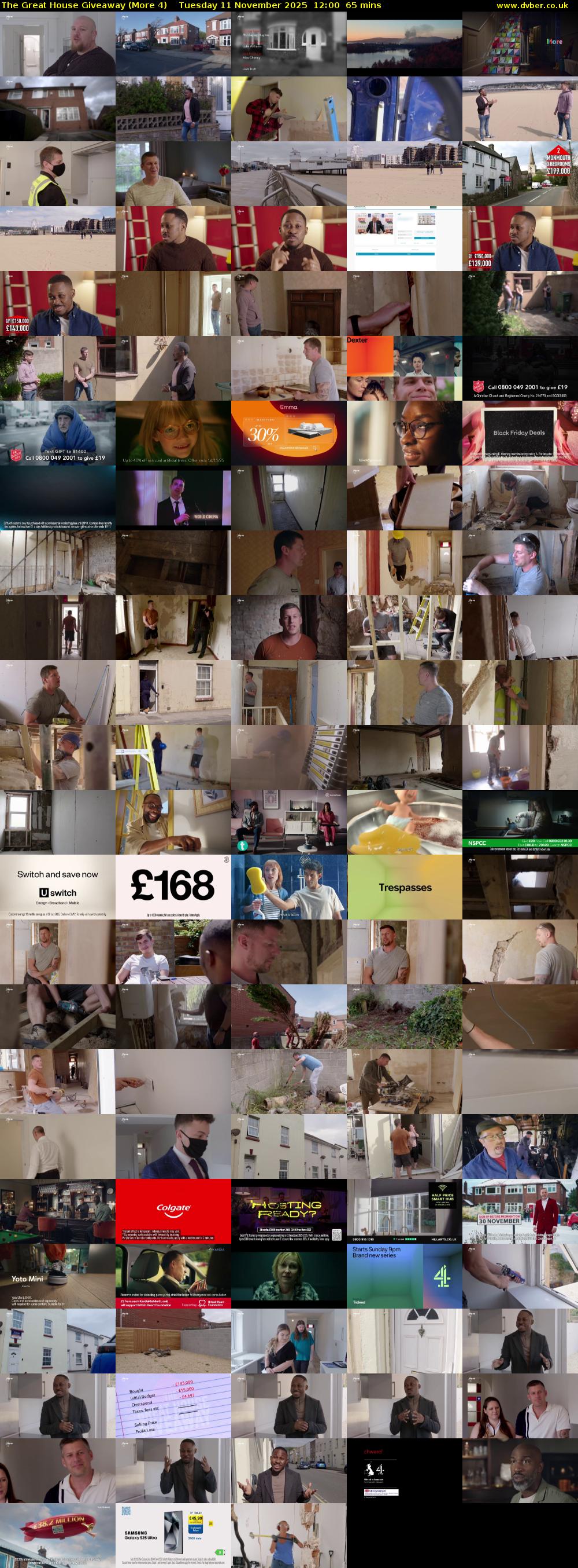 The Great House Giveaway (More 4) Tuesday 11 November 2025 12:00 - 13:05