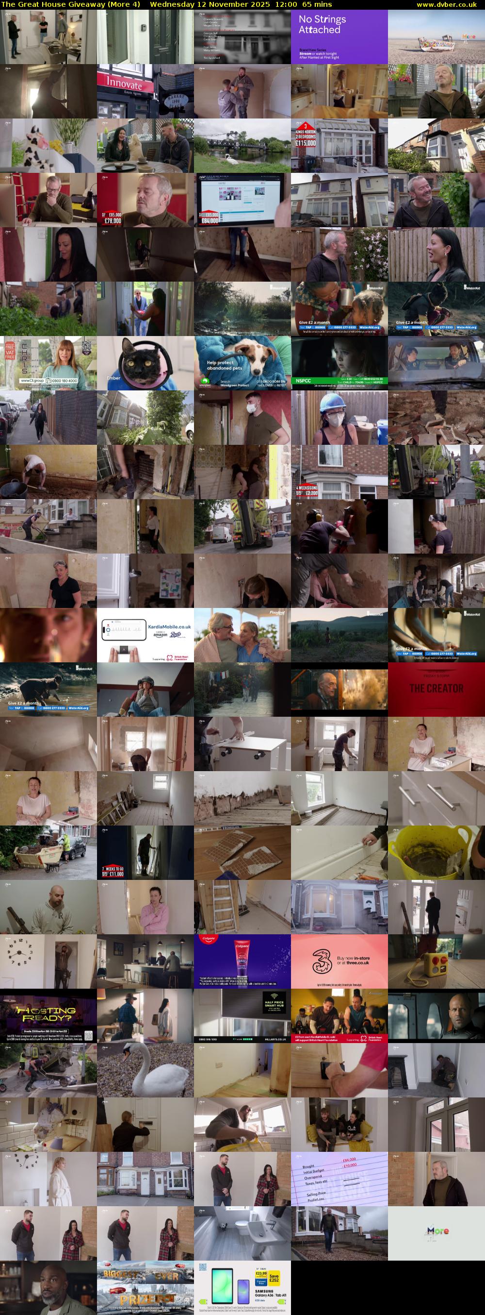 The Great House Giveaway (More 4) Wednesday 12 November 2025 12:00 - 13:05