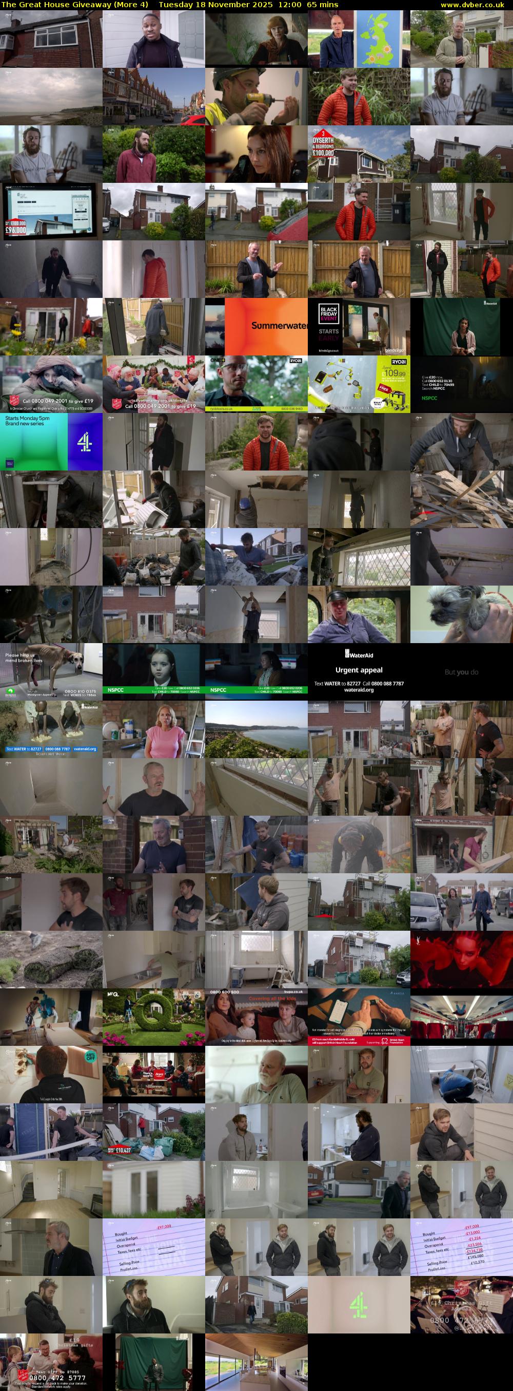 The Great House Giveaway (More 4) Tuesday 18 November 2025 12:00 - 13:05
