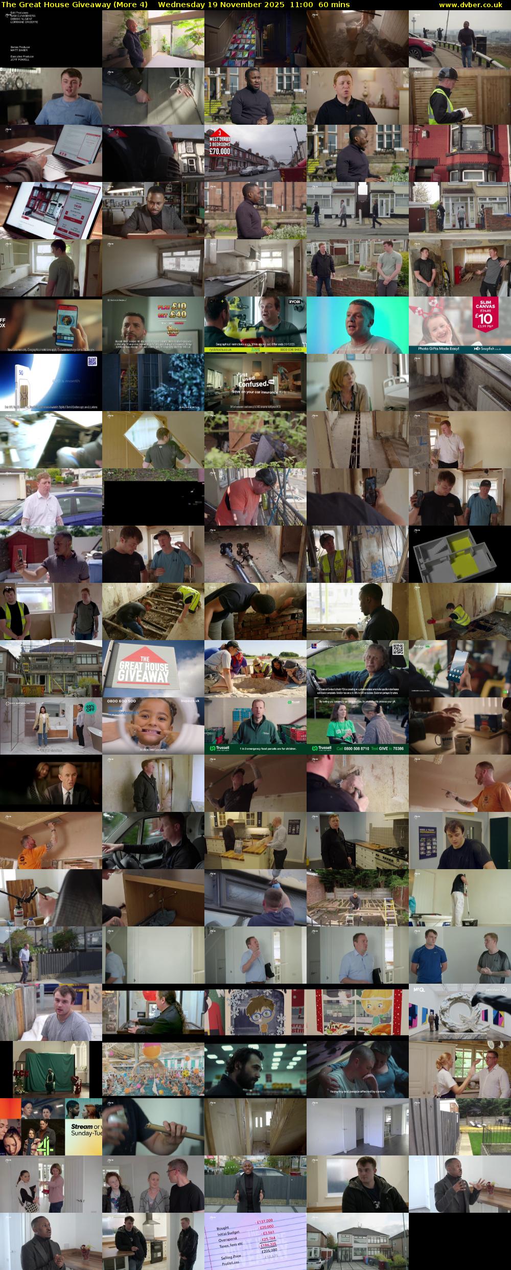The Great House Giveaway (More 4) Wednesday 19 November 2025 11:00 - 12:00