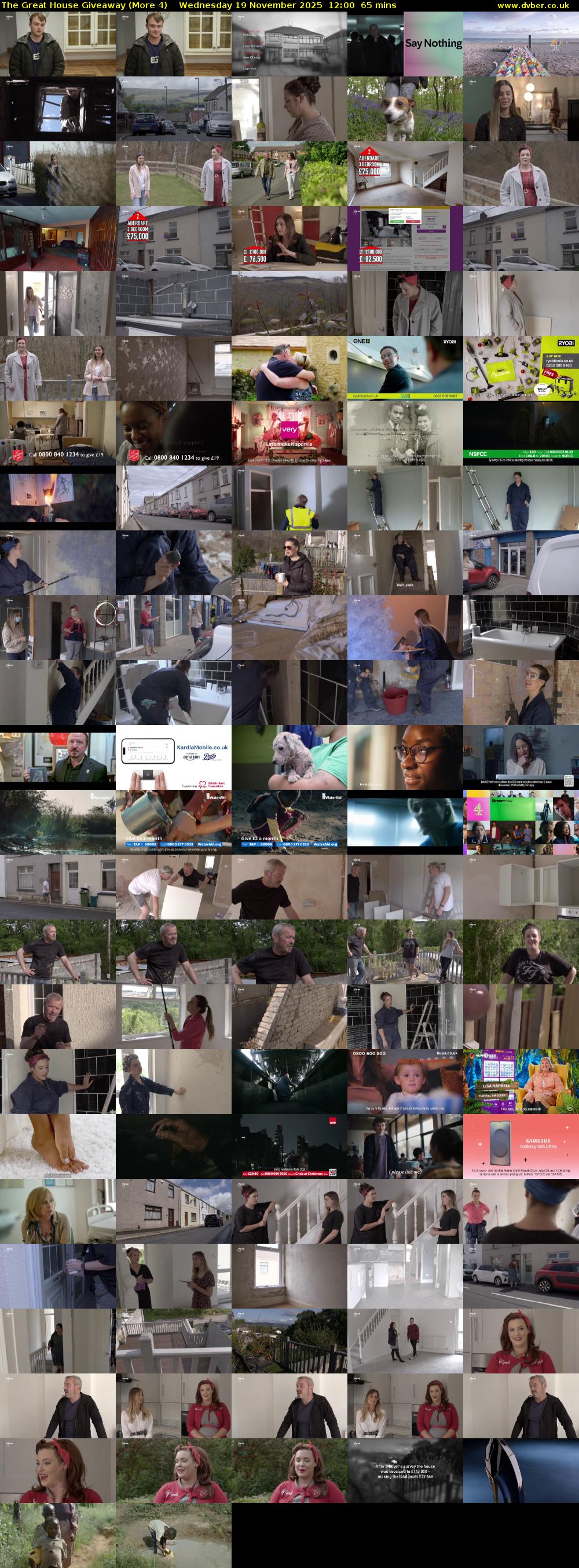 The Great House Giveaway (More 4) Wednesday 19 November 2025 12:00 - 13:05