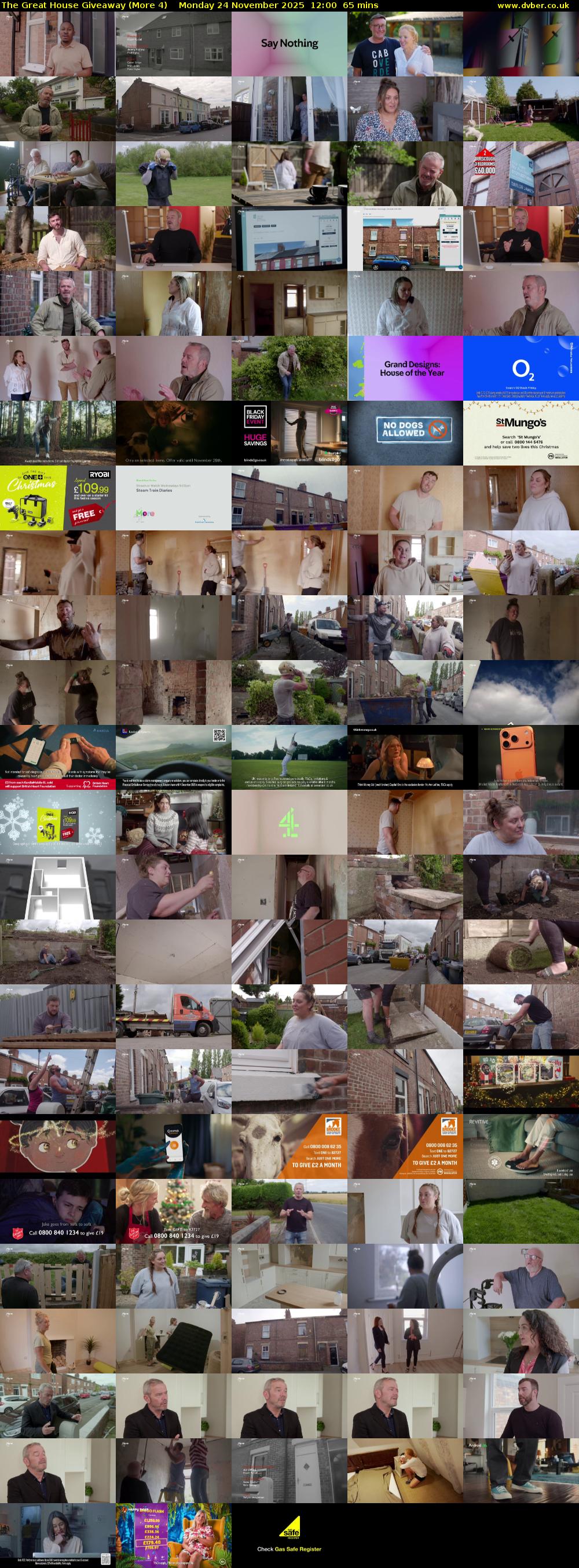 The Great House Giveaway (More 4) Monday 24 November 2025 12:00 - 13:05