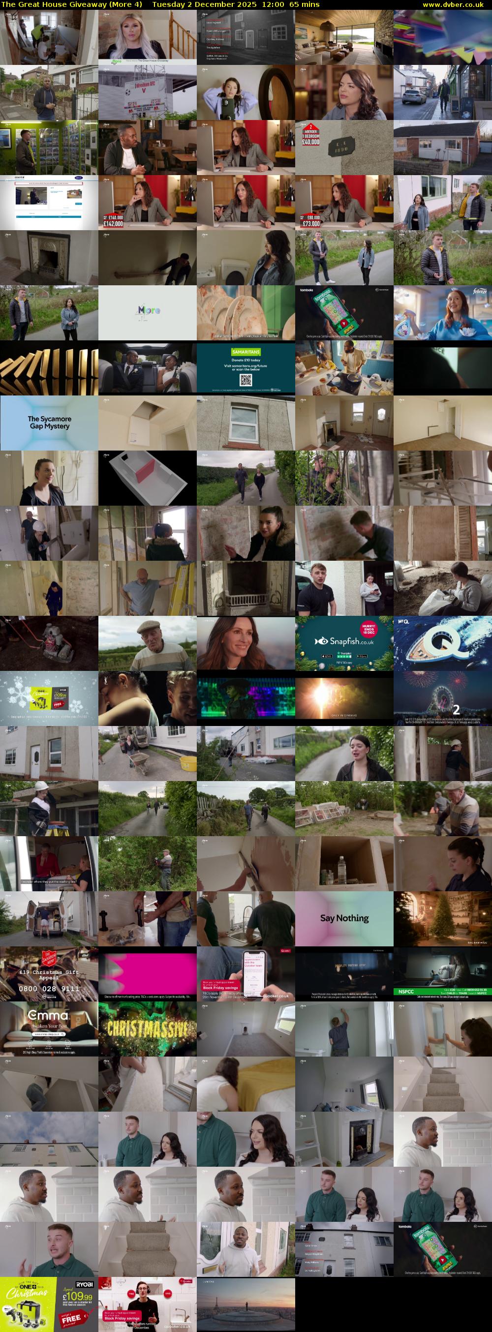 The Great House Giveaway (More 4) Tuesday 2 December 2025 12:00 - 13:05