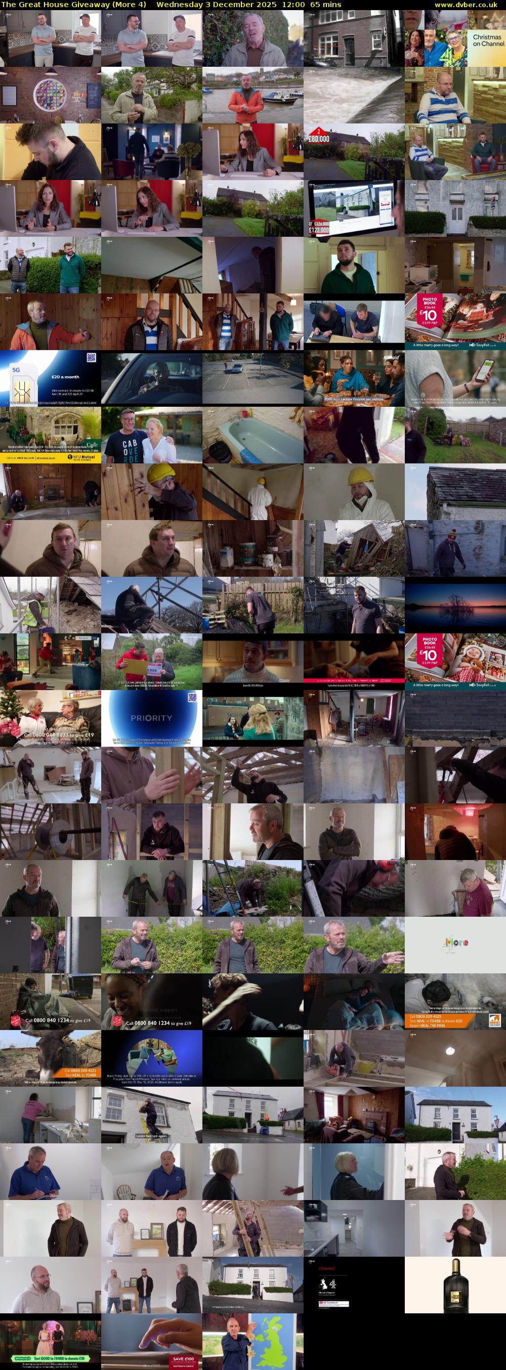 The Great House Giveaway (More 4) Wednesday 3 December 2025 12:00 - 13:05