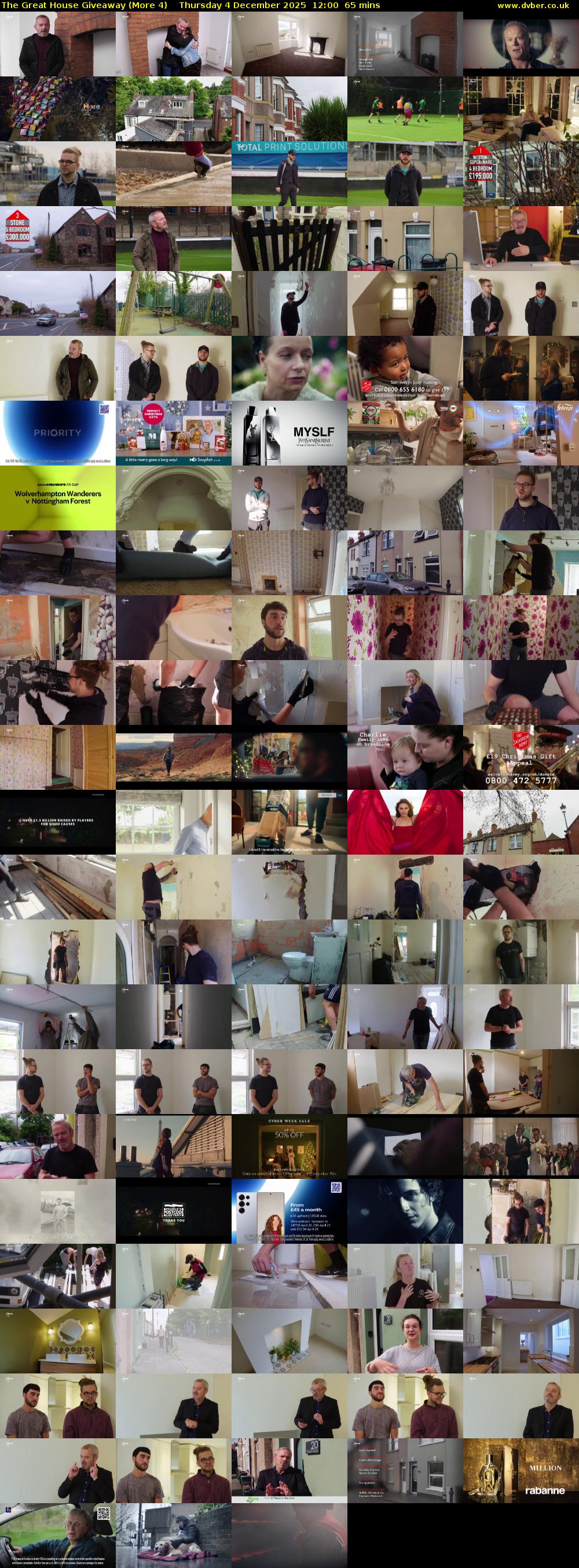 The Great House Giveaway (More 4) Thursday 4 December 2025 12:00 - 13:05
