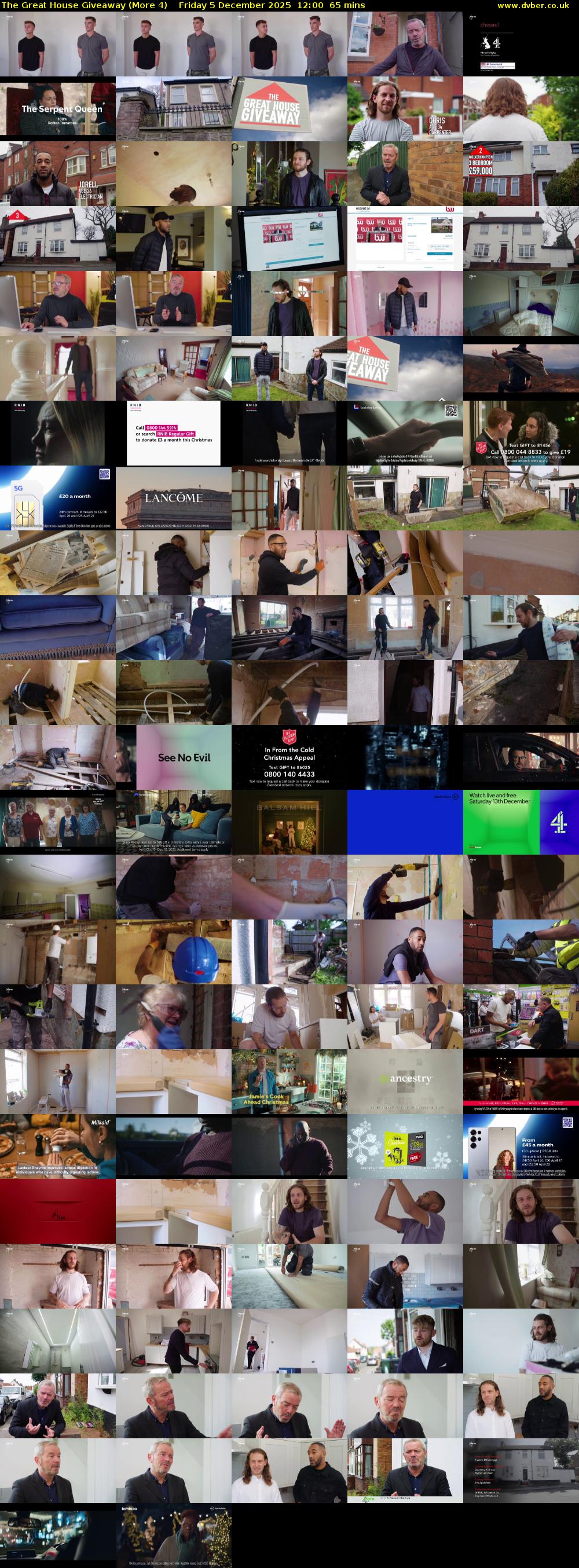 The Great House Giveaway (More 4) Friday 5 December 2025 12:00 - 13:05