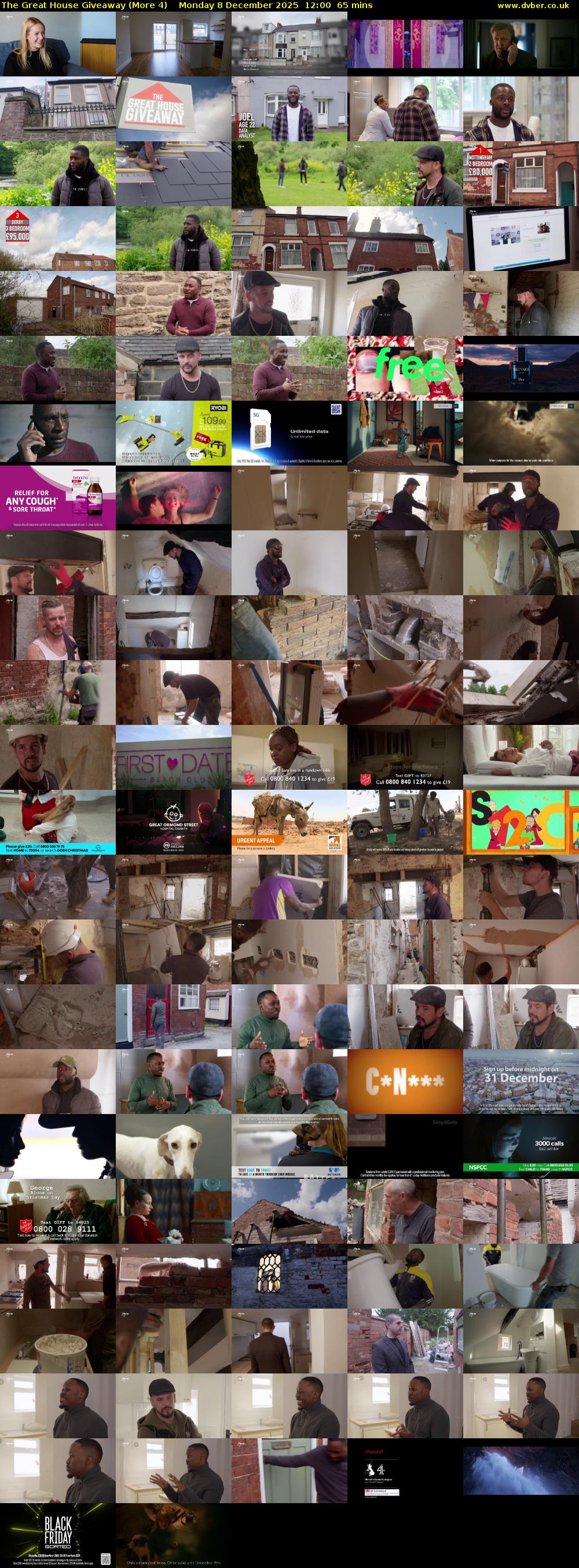 The Great House Giveaway (More 4) Monday 8 December 2025 12:00 - 13:05