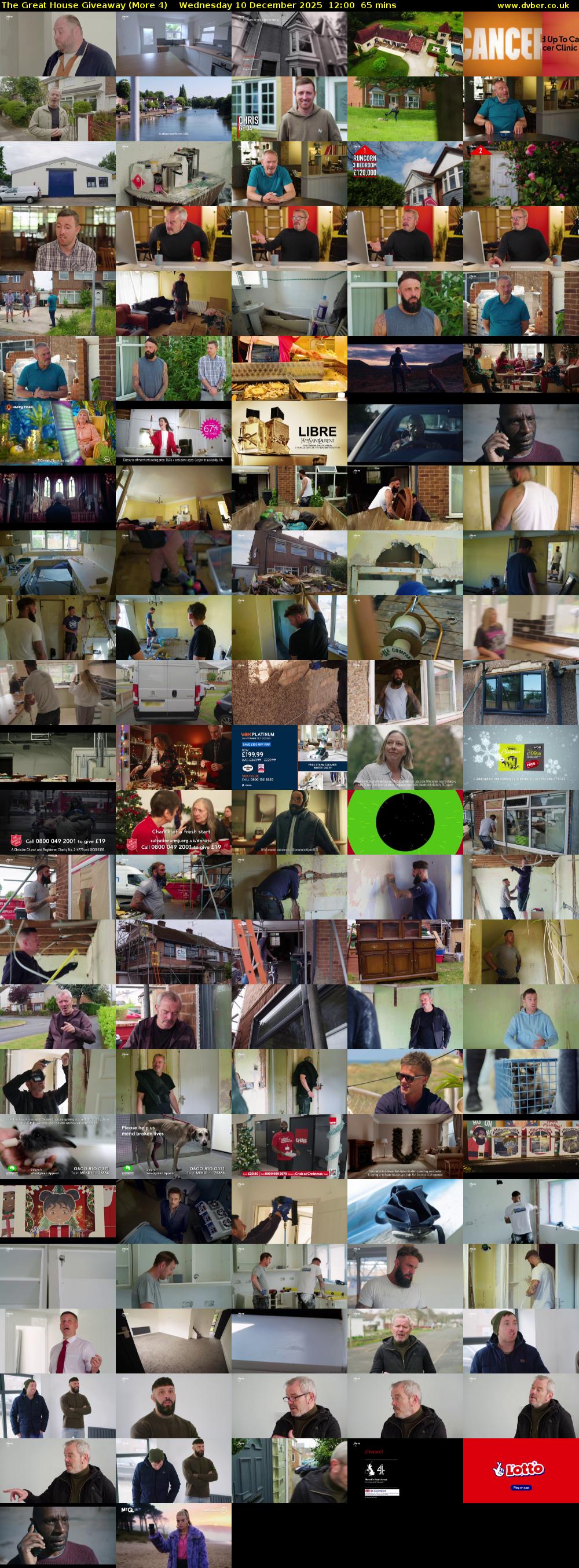 The Great House Giveaway (More 4) Wednesday 10 December 2025 12:00 - 13:05