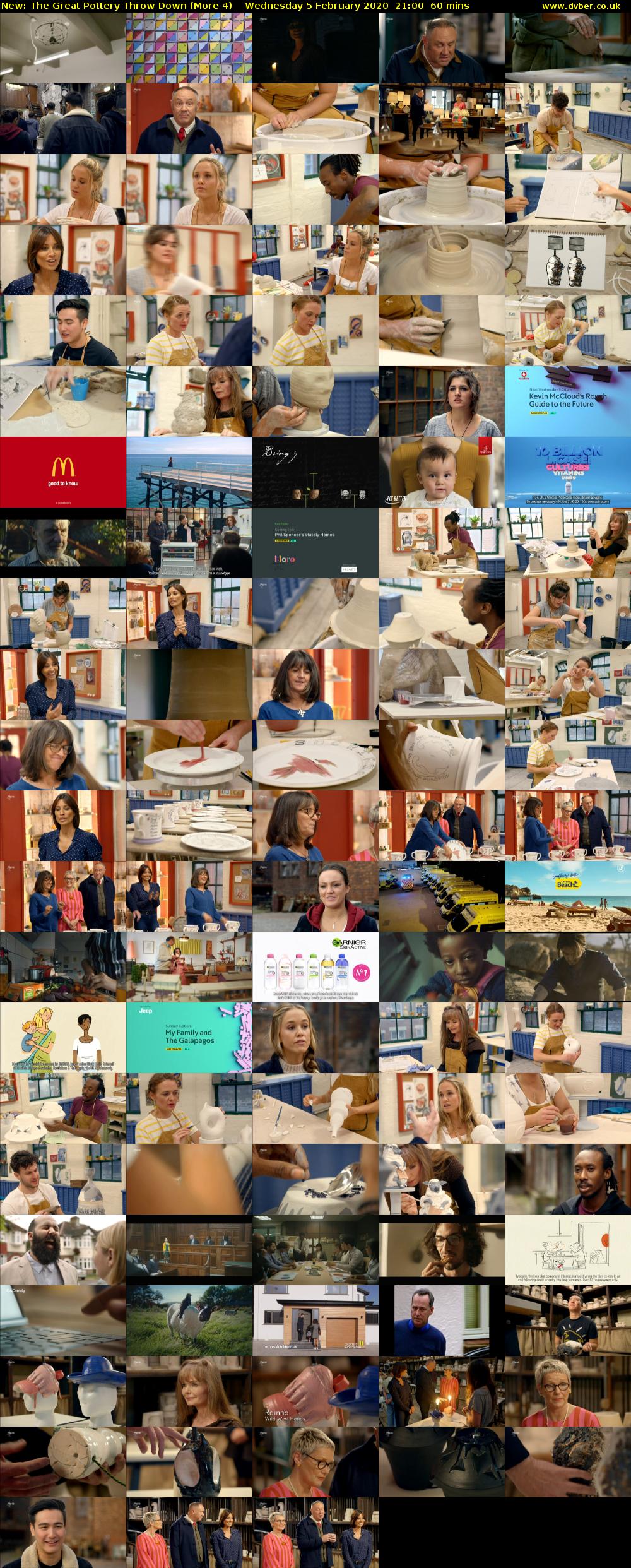 The Great Pottery Throw Down (More 4) Wednesday 5 February 2020 21:00 - 22:00