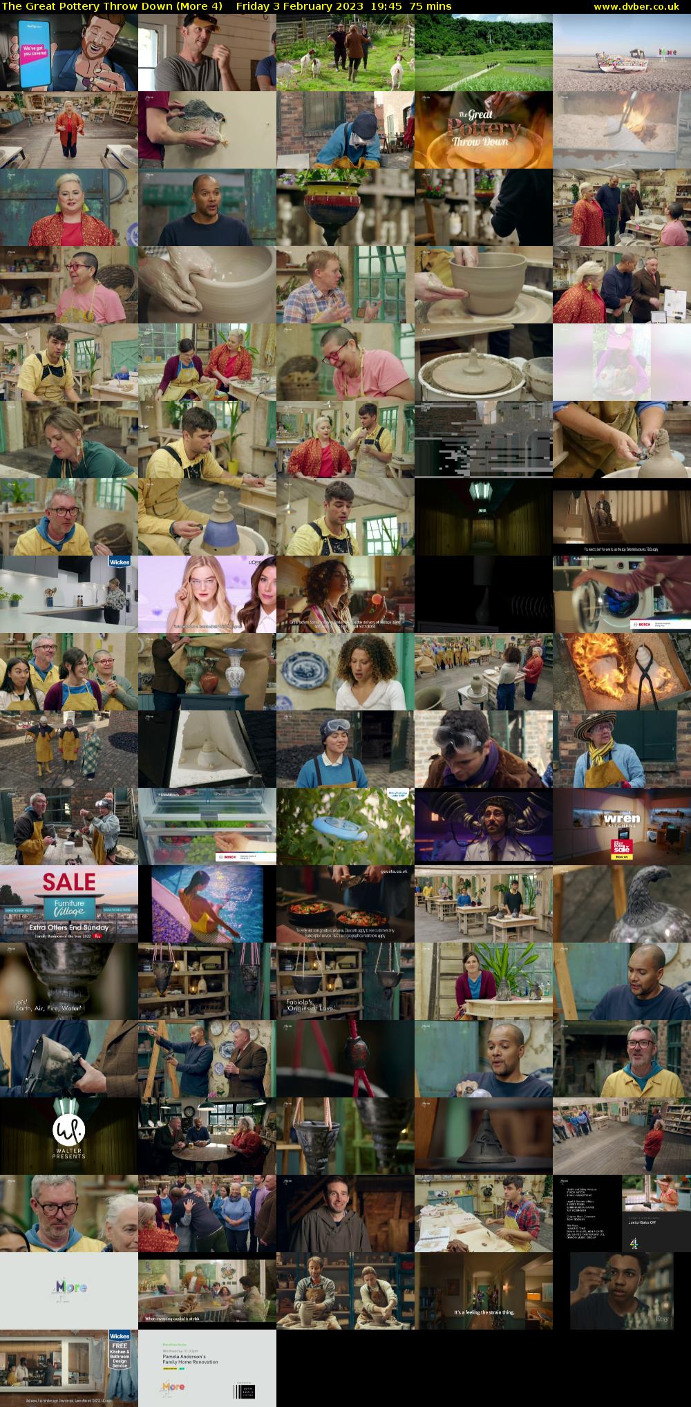 The Great Pottery Throw Down (More 4) Friday 3 February 2023 19:45 - 21:00