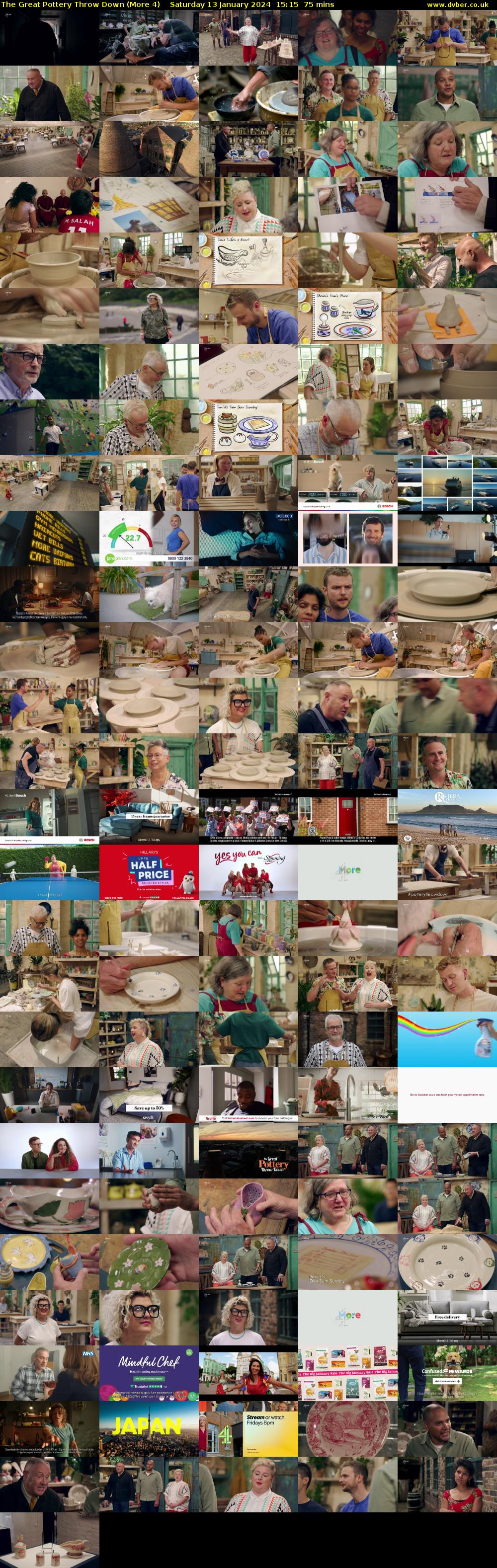 The Great Pottery Throw Down (More 4) Saturday 13 January 2024 15:15 - 16:30