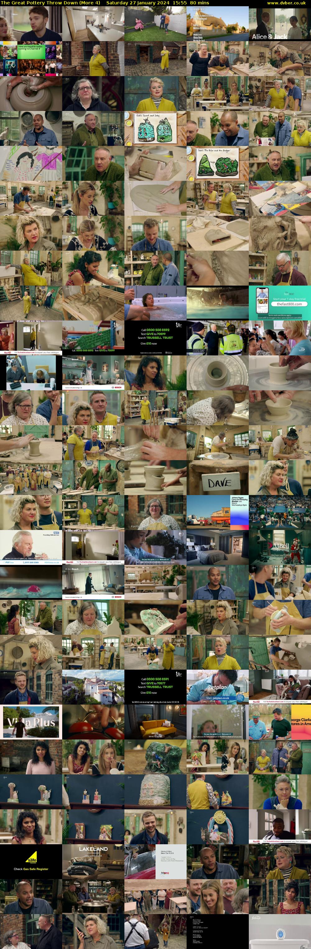 The Great Pottery Throw Down (More 4) Saturday 27 January 2024 15:55 - 17:15