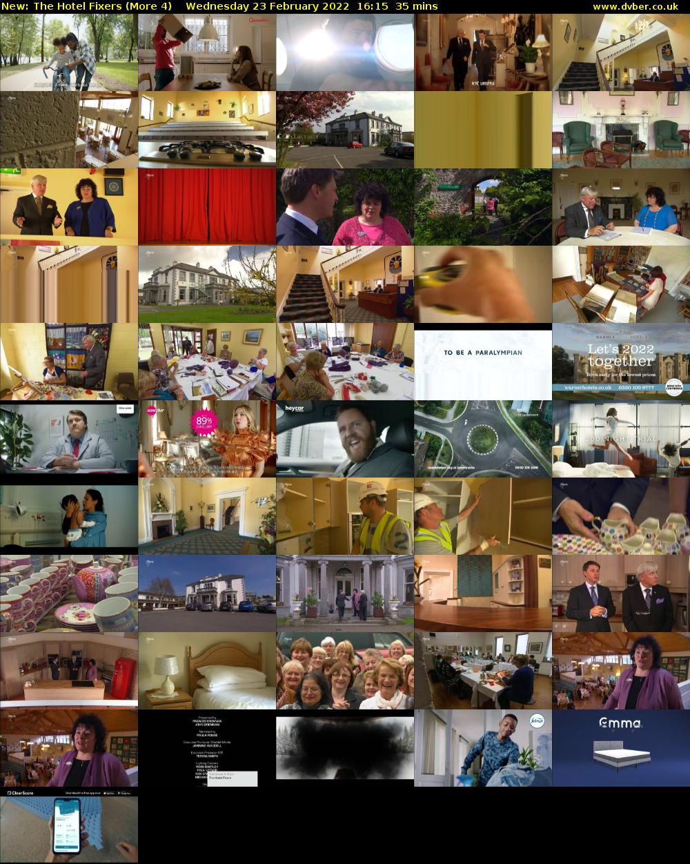 The Hotel Fixers (More 4) Wednesday 23 February 2022 16:15 - 16:50