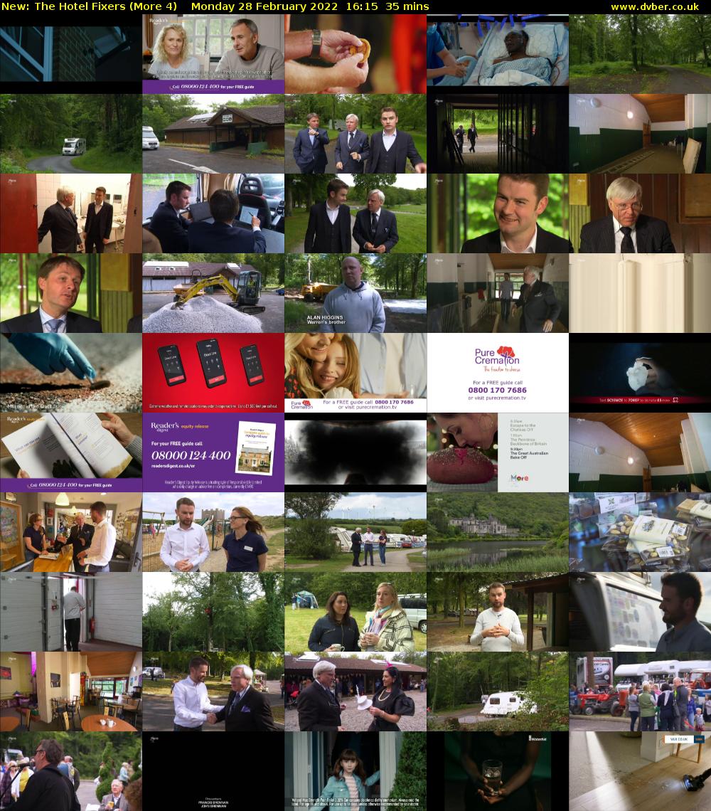 The Hotel Fixers (More 4) Monday 28 February 2022 16:15 - 16:50