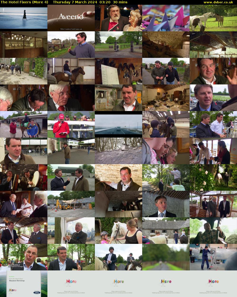 The Hotel Fixers (More 4) Thursday 7 March 2024 03:20 - 03:50