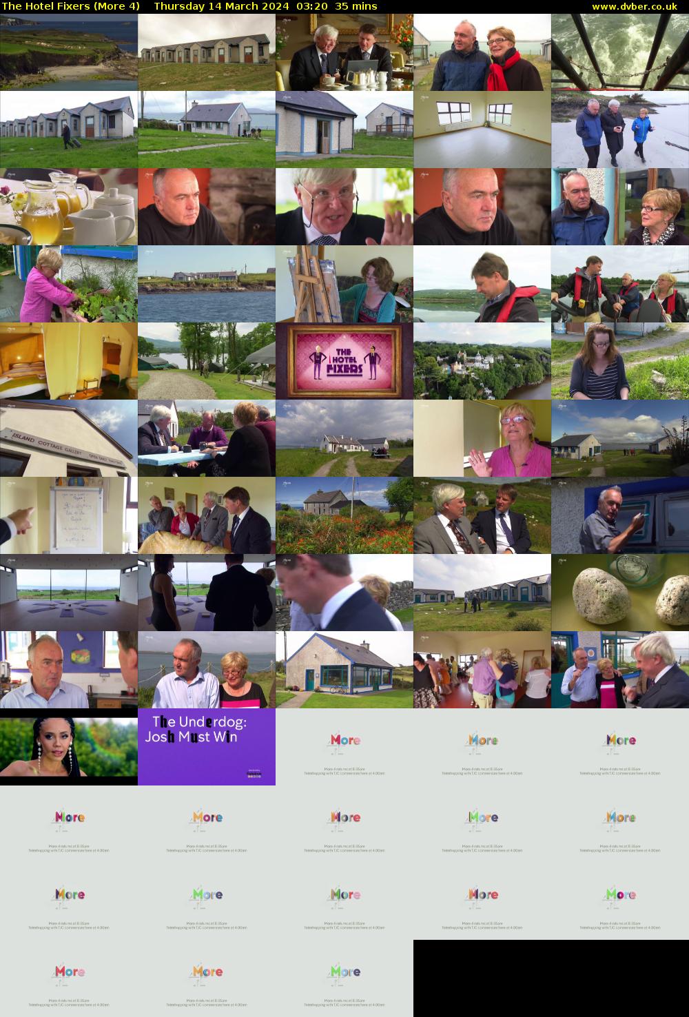 The Hotel Fixers (More 4) Thursday 14 March 2024 03:20 - 03:55