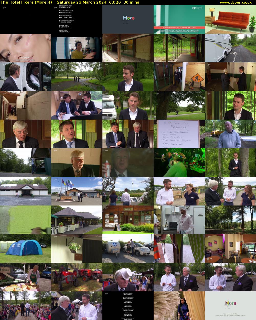 The Hotel Fixers (More 4) Saturday 23 March 2024 03:20 - 03:50