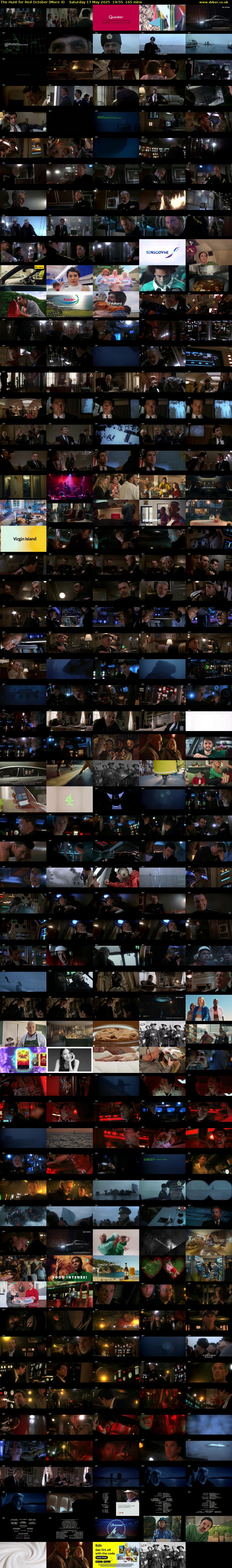 The Hunt for Red October (More 4) Saturday 17 May 2025 19:55 - 22:40