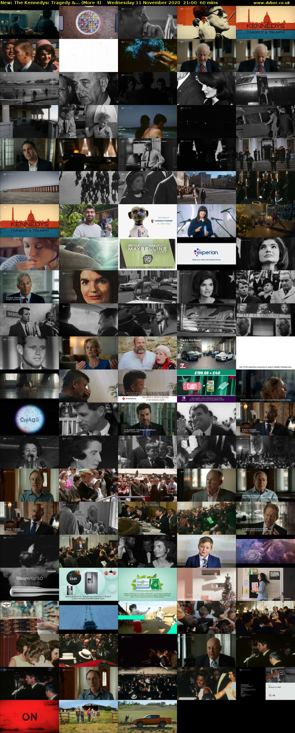 The Kennedys: Tragedy &... (More 4) Wednesday 11 November 2020 21:00 - 22:00