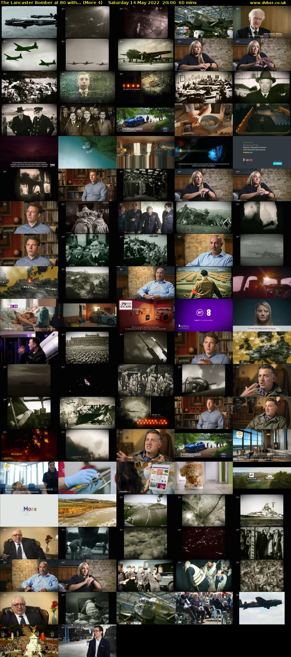 The Lancaster Bomber at 80 with... (More 4) Saturday 14 May 2022 20:00 - 21:00