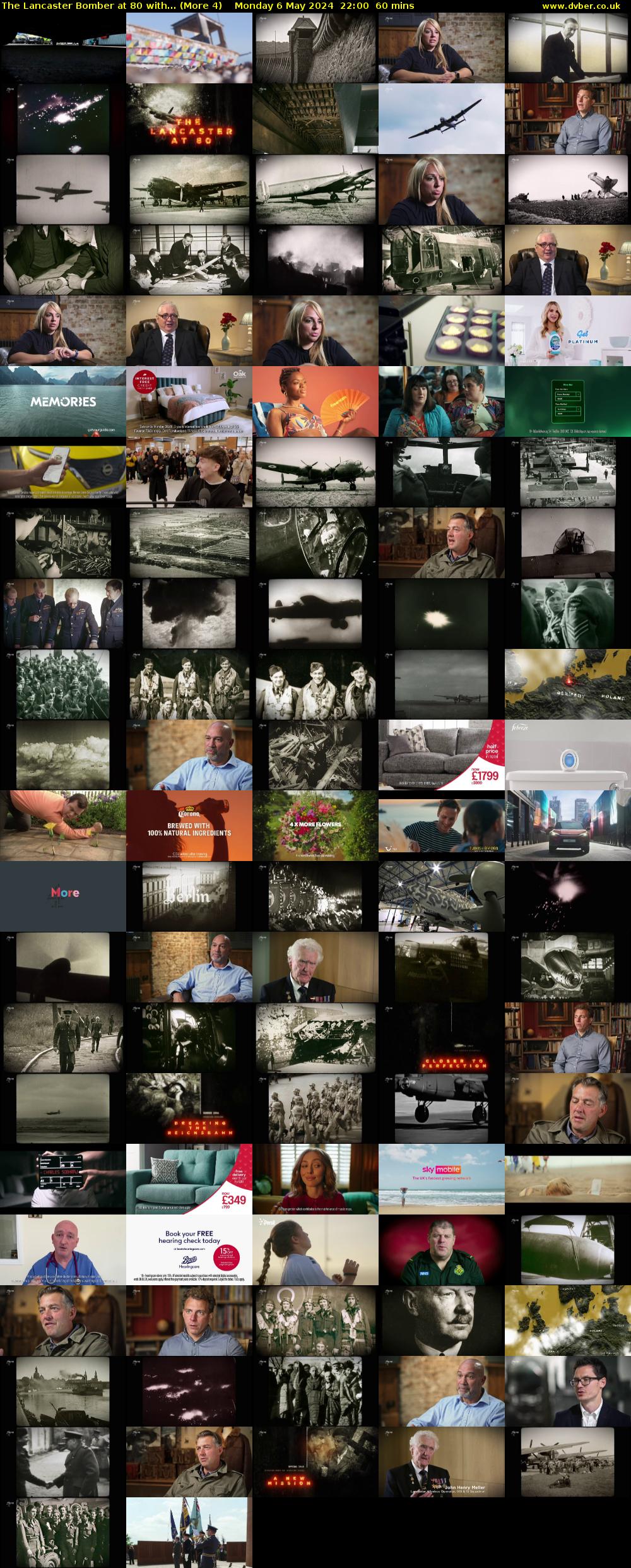 The Lancaster Bomber at 80 with... (More 4) Monday 6 May 2024 22:00 - 23:00