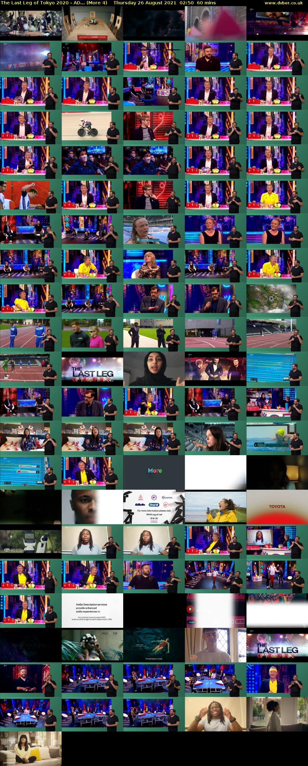 The Last Leg of Tokyo 2020 - AD... (More 4) Thursday 26 August 2021 02:50 - 03:50