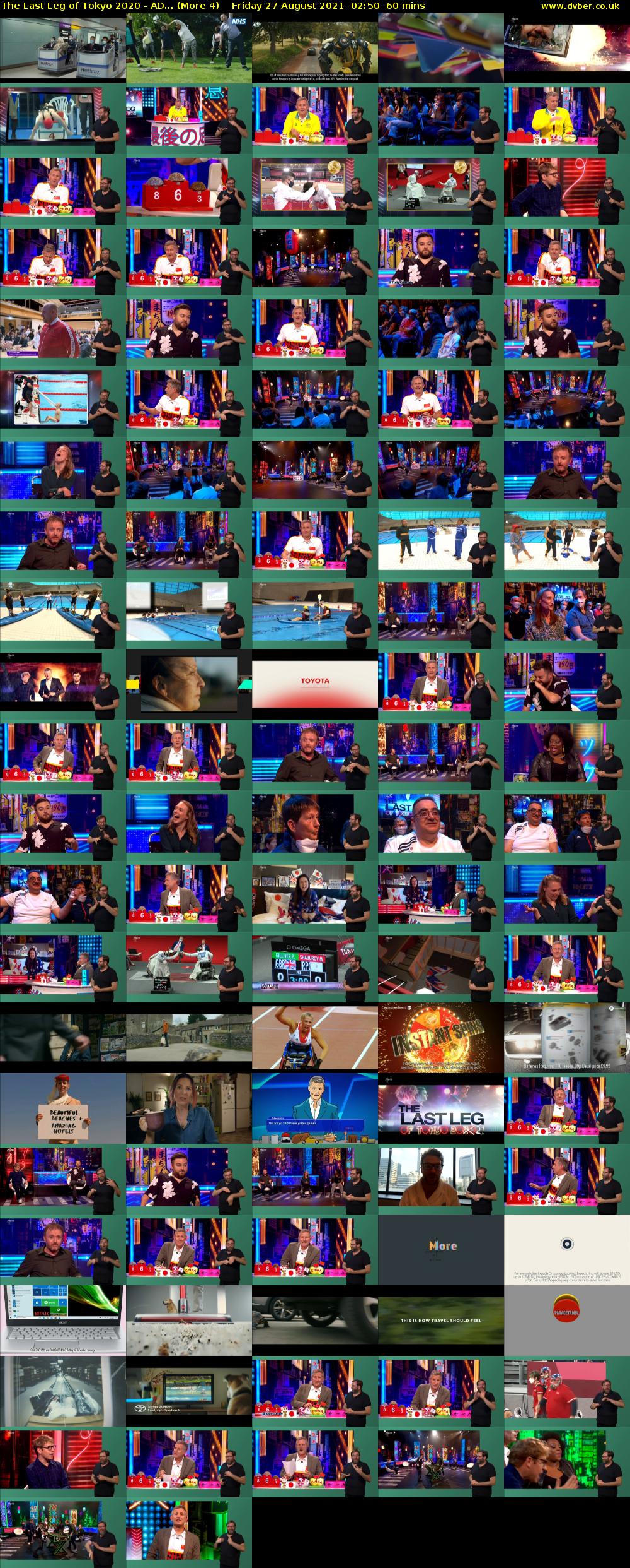 The Last Leg of Tokyo 2020 - AD... (More 4) Friday 27 August 2021 02:50 - 03:50