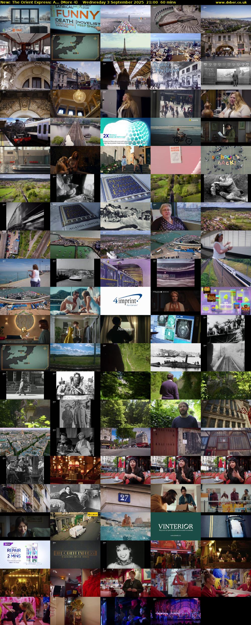 The Orient Express: A... (More 4) Wednesday 3 September 2025 21:00 - 22:00