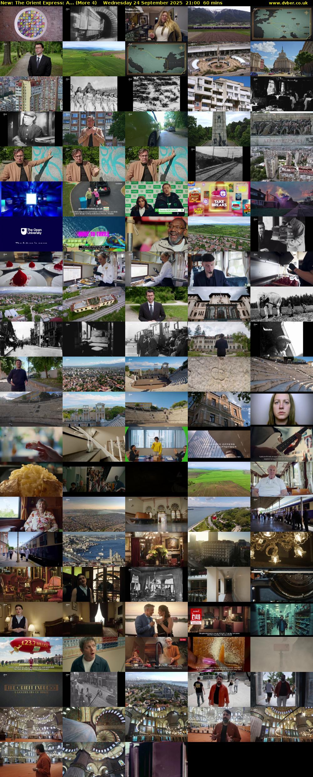 The Orient Express: A... (More 4) Wednesday 24 September 2025 21:00 - 22:00