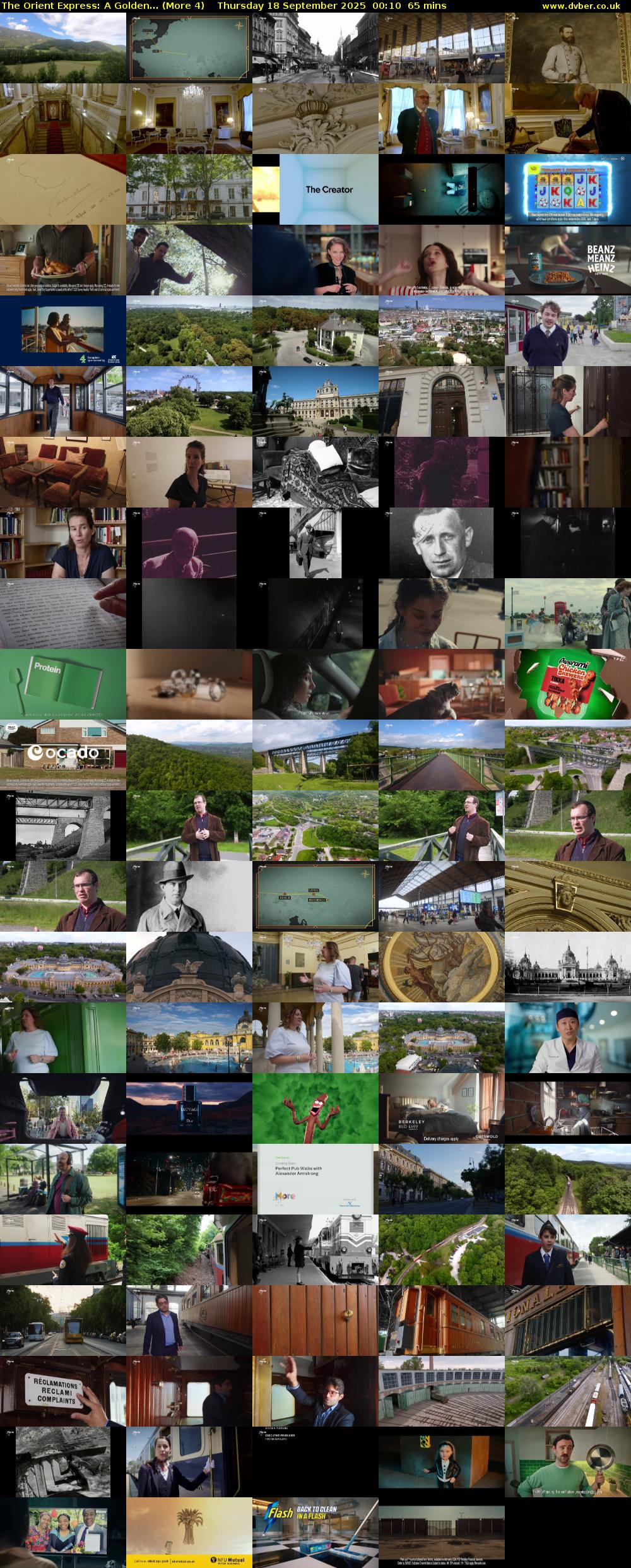 The Orient Express: A Golden... (More 4) Thursday 18 September 2025 00:10 - 01:15