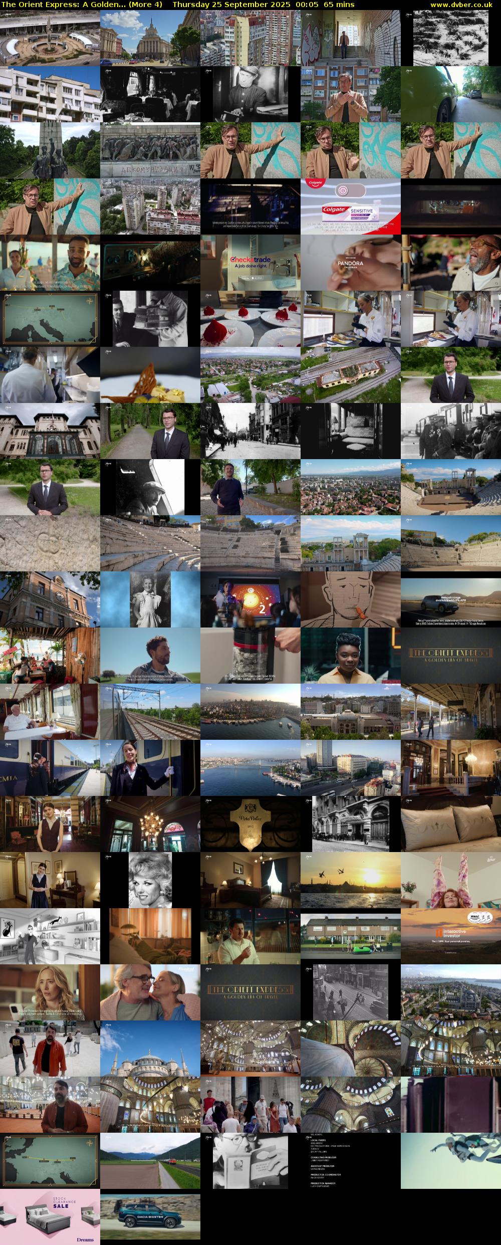 The Orient Express: A Golden... (More 4) Thursday 25 September 2025 00:05 - 01:10